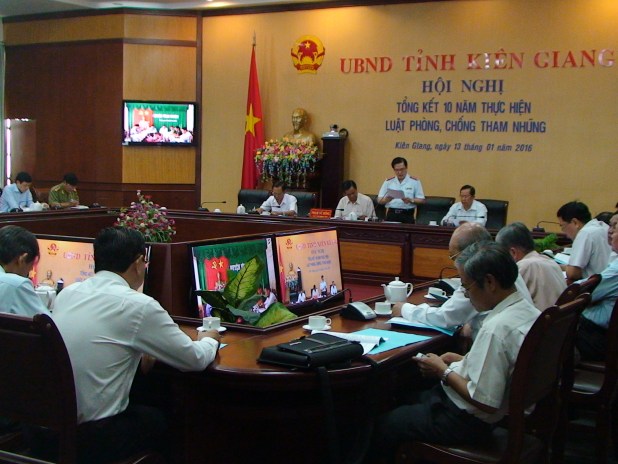 Hội nghị tổng kết 10 năm thực hiện Luật phòng, chống tham nhũng tỉnh Kiên Giang