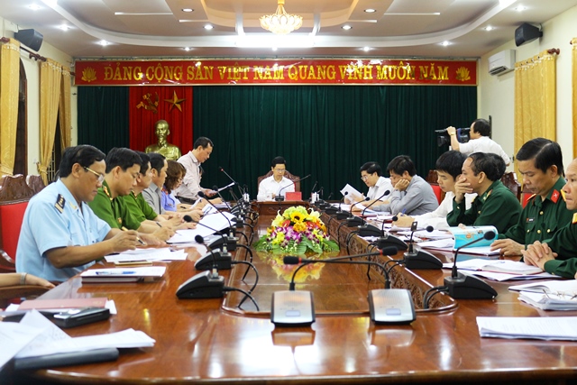 Một Hội nghị giao ban Khối nội chính tỉnh Nghệ An