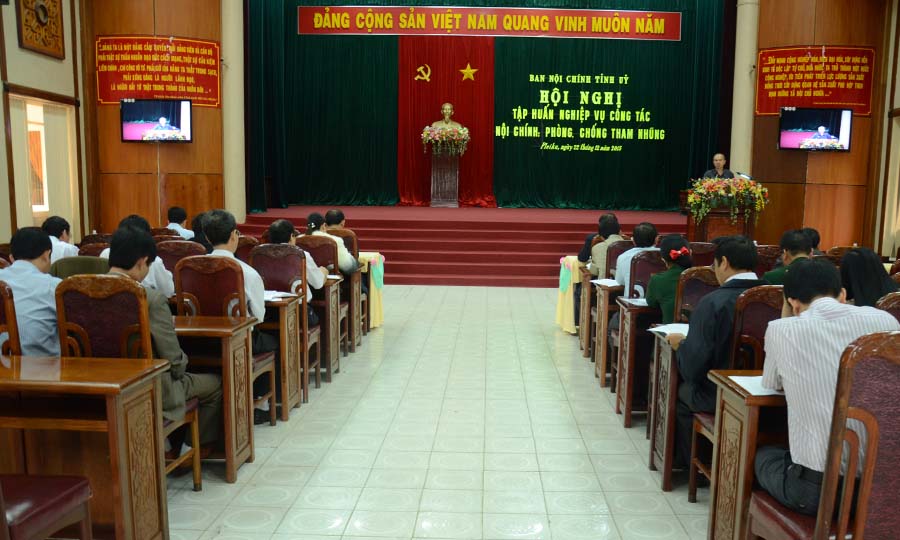 Hội nghị tập huấn công tác nội chính và phòng, chống tham nhũng tỉnh Gia Lai