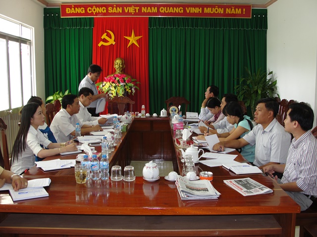 Một cuộc họp của Ban Nội chính Tỉnh ủy Hậu Giang