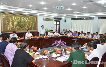 Đoàn công tác của Ban Chỉ đạo Trung ương về phòng, chống tham nhũng làm việc tại tỉnh Bạc Liêu