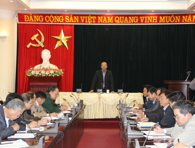 Thường trực Tỉnh ủy Bắc Giang làm việc với các ngành chức năng của tỉnh về công tác nội chính và phòng, chống tham nhũng
