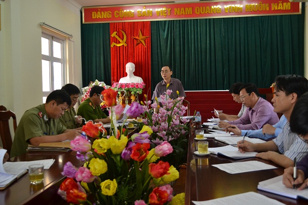 Một cuộc họp chuyên đề do Ban Nội chính Tỉnh ủy Cao Bằng chủ trì