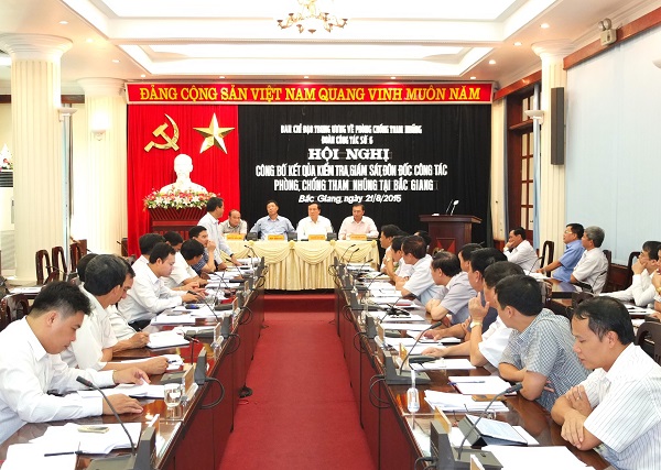 Hội nghị công bố kết quả kiểm tra, giám sát, đôn đốc công tác phòng, chống tham nhũng tại tỉnh Bắc Giang