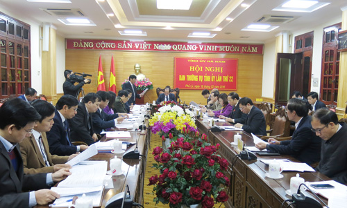 Một Hội nghị của Ban Thường vụ Tỉnh ủy Hà Nam