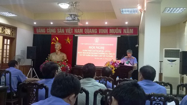 Một Hội nghị của Viện kiểm sát nhân dân tỉnh Nam Định