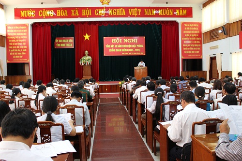Hội nghị tổng kết 10 năm thực hiện Luật phòng, chống tham nhũng của tỉnh Ninh Thuận
