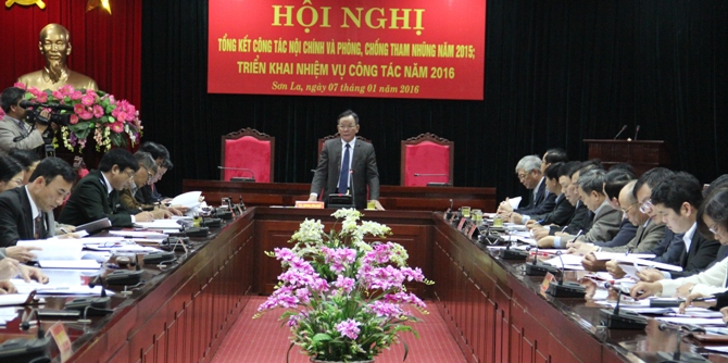 Hội nghị triển khai nhiệm vụ công tác năm 2016 của Ban Nội chính Tỉnh ủy Sơn La