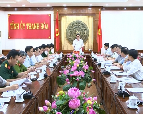 Hội nghị giao ban công tác nội chính và phòng chống tham nhũng tỉnh Thanh Hóa 6 tháng đầu năm 2016