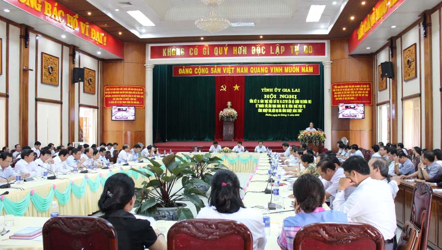 Một Hội nghị do Thường trực Tỉnh ủy Gia Lai tổ chức