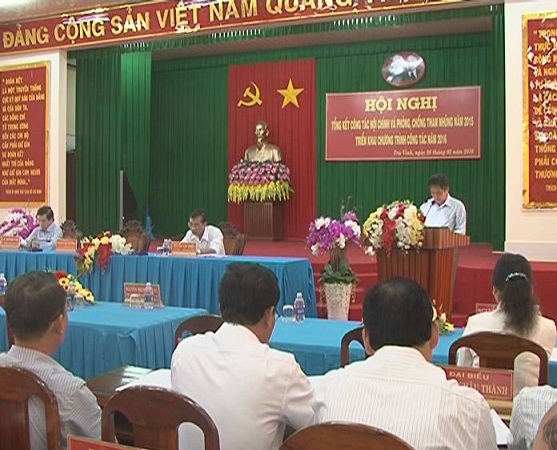 Một hội nghị triển khai công tác nội chính và công tác phòng, chống tham nhũng tỉnh Trà Vinh
