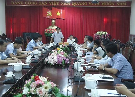 Ban Nội chính Tỉnh ủy làm việc với Thành ủy và các ngành khối Nội chính Thành phố Hà Tĩnh