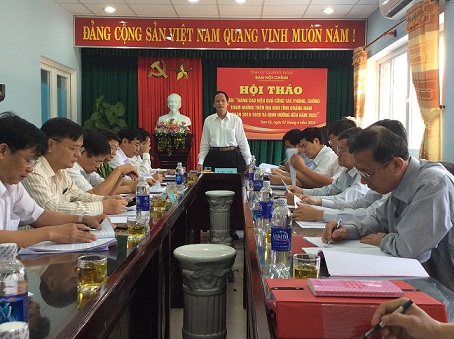 Ban Nội chính Tỉnh uỷ Quảng Nam tổ chức Hội thảo góp ý Đề án phòng, chống tham nhũng trên địa bàn tỉnh, giai đoạn 2016-2020 