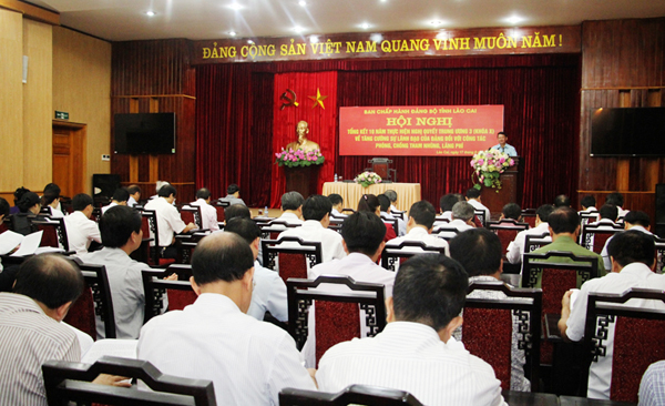Hội nghị tổng kết 10 năm thực hiện Nghị quyết Trung ương 3 (khoá X) tỉnh Lào Cai
