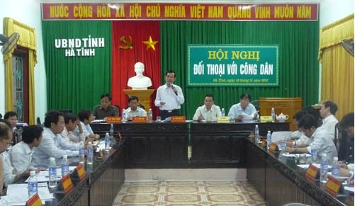 Một Hội nghị đối thoại với công dân của UBND tỉnh Hà Tĩnh