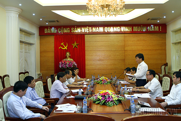 Đồng chí Phạm Anh Tuấn, Phó trưởng Ban Nội chính Trung ương làm việc với Tỉnh ủy Bắc Giang về công tác nội chính và phòng, chống tham nhũng