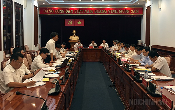 Đoàn công tác của Ban Nội chính Trung ương làm việc với Thành ủy Thành phố Hồ Chí Minh nắm tình hình thực hiện Nghị quyết Trung ương 3 (khóa X) 