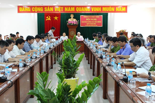 Hội nghị giao ban công tác nội chính và phòng, chống tham nhũng tỉnh Phú Yên