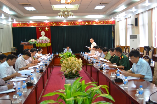 Một Hội nghị giao ban của Tỉnh ủy Cao Bằng về công tác nội chính và PCTN