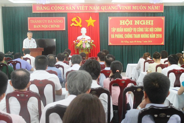 Hội nghị tập huấn nghiệp vụ công tác nội chính và phòng, chống tham nhũng tại thành phố Đà Nẵng