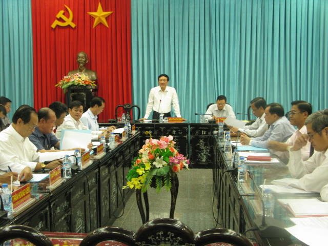 Đoàn công tác số 4 của Ban Chỉ đạo Trung ương về phòng, chống tham nhũng làm việc tại tỉnh Bến Tre (tháng 8-2016)