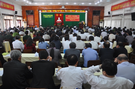 Hội nghị nghiên cứu, quán triệt và triển khai thực hiện Nghị quyết Đại hội Đảng bộ tỉnh lần thứ XIX, nhiệm kỳ 2015-2020