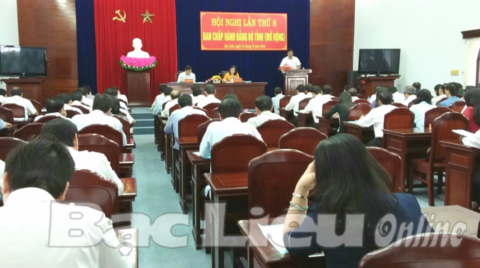  Hội nghị lần thứ 8 Ban Chấp hành Đảng bộ tỉnh Bạc Liêu (mở rộng) bàn về công tác an ninh chính trị, trật tự an toàn xã hội