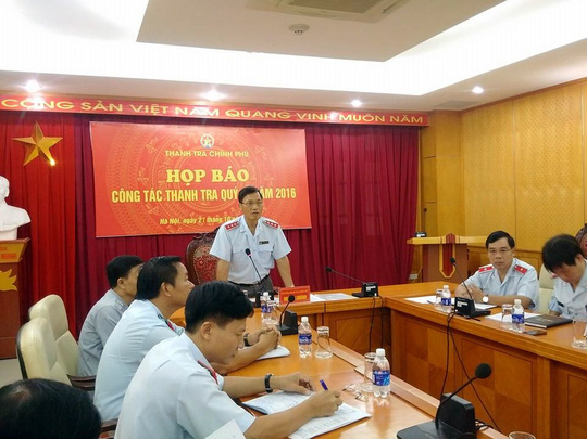 Một cuộc họp báo công tác thanh tra năm 2016 của Thanh tra Chính phủ 