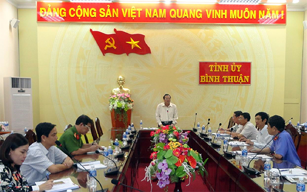 Một Hội nghị giao ban khối nội chính tỉnh Bình Thuận
