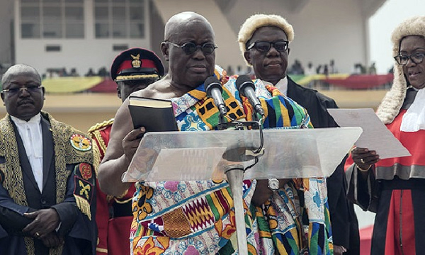 Nana Akufo-Addo - Tổng thống đắc cử của nước Cộng hòa Ghana tuyên thệ tại Thủ đô Accra