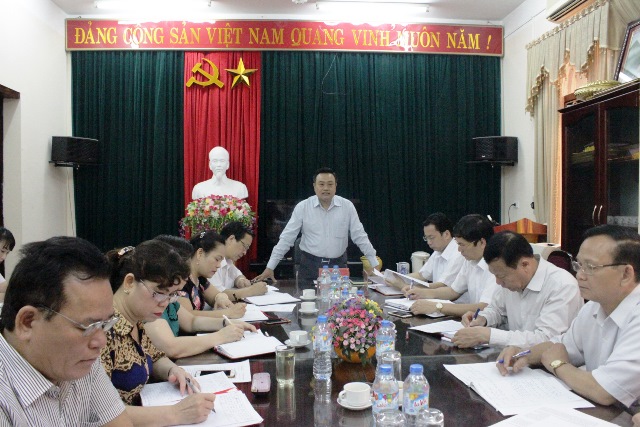 Thường trực Tỉnh ủy Lạng Sơn làm việc với Ban Nội chính Tỉnh ủy năm 2016