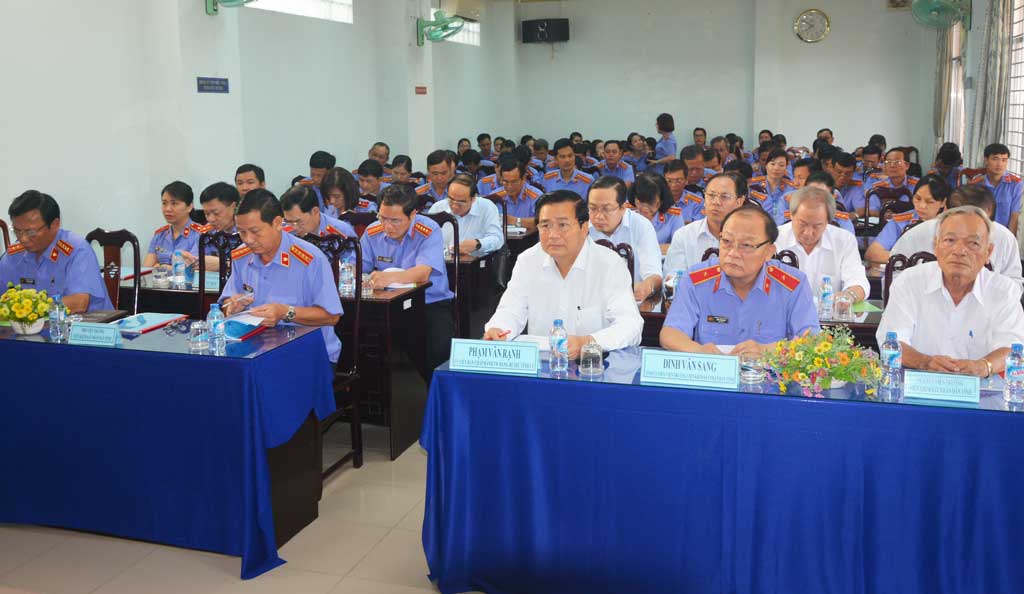 Hội nghị triển khai nhiệm vụ năm 2017 của Viện kiểm sát nhân dân tỉnh Long An 