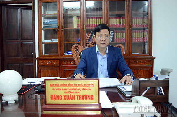 Đồng chí Đặng Xuân Trường, Ủy viên Ban Thường vụ, Trưởng Ban Nội chính Tỉnh ủy Thái Nguyên 