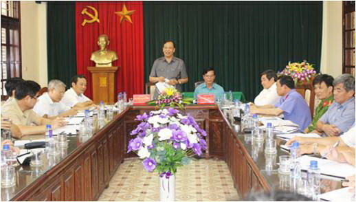 Thường trực Tỉnh ủy làm việc với các cơ quan thuộc Khối Nội chính tỉnh Hải Dương
