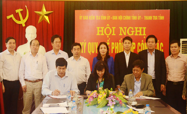 Lãnh đạo Ban Nội chính Tỉnh ủy, Ủy ban Kiểm tra, và Thanh tra tỉnh Bắc Giang ký kết Quy chế phối hợp