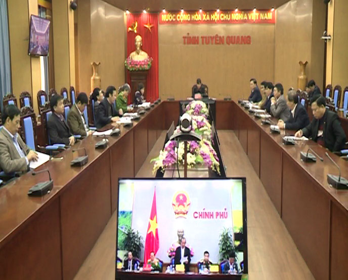 Hội nghị trực tuyến toàn quốc triển khai Chương trình phòng, chống tội phạm đến năm 2020 tại điểm cầu Tuyên Quang