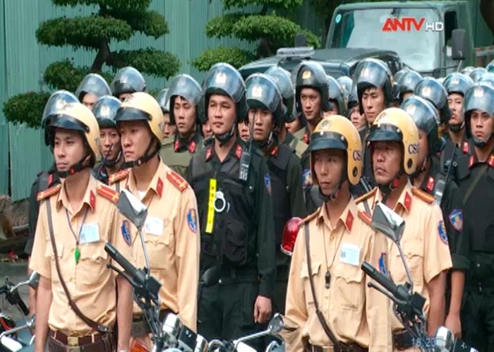 Công an tỉnh Khánh Hòa đảm bảo an ninh trật tự cho Hội nghị APEC (ảnh ANTV)