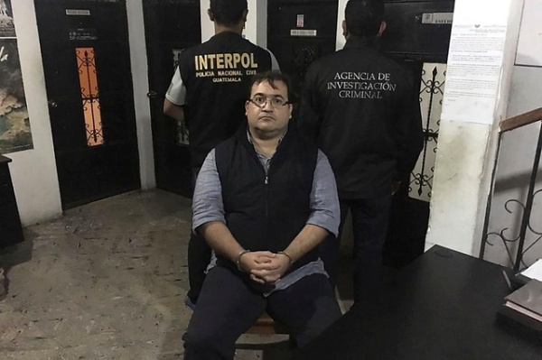 Ông Javier Duarte, cựu Thống đốc bang Veracruz, bị bắt giữ tại Guatemala. Ảnh: AP