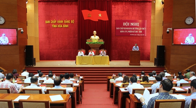 Hội nghị Ban Chấp hành Đảng bộ tỉnh Hòa Bình lần thứ 7 (tháng 4-2017)