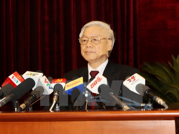 Tổng Bí thư Nguyễn Phú Trọng phát biểu bế mạc Hội nghị Trung ương 5, khóa 12