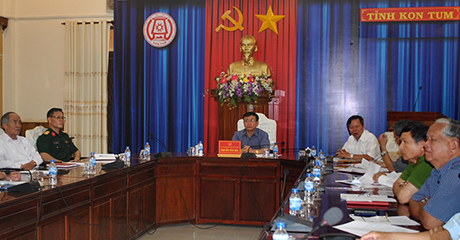 Hội nghị trực tuyến về tình hình an ninh, trật tự điểm cầu tỉnh Kon Tum