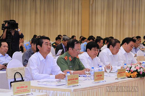 Các đại biểu tham dự Hội nghị tại điểm cầu Hà Nội