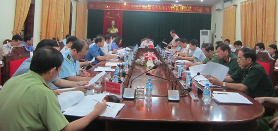 Hội nghị giao ban Khối nội chính tháng 4 tỉnh Nghệ An