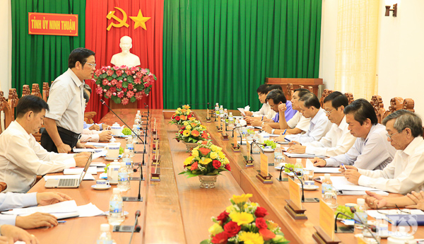 Đoàn công tác của Ban Nội chính Trung ương làm việc tại Ninh Thuận