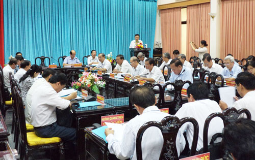 Một Hội nghị giao ban công tác nội chính của Ban Nội chính Tỉnh ủy Bến Tre