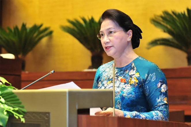 Chủ tịch Quốc hội Nguyễn Thị Kim Ngân phát biểu bế mạc Kỳ họp