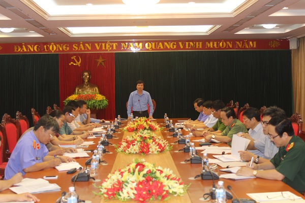 Đồng chí Trần Đăng Ninh, Phó Bí thư Thường trực Tỉnh ủy, Chủ tịch HĐND tỉnh kết luận buổi làm việc