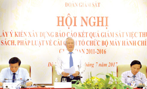 Phó Chủ tịch Quốc Hội Uông Chu Lưu phát biểu tại Hội nghị