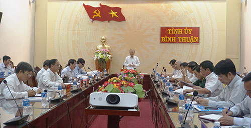 Một hội nghị triển khai công tác nội chính và phòng, chống tham nhũng của Tỉnh ủy Bình Thuận