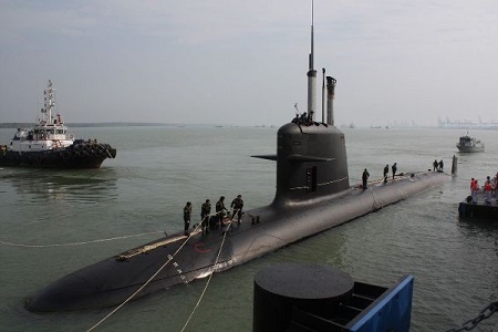 1 tầu ngầm Scorpène của hải quân Malaysia